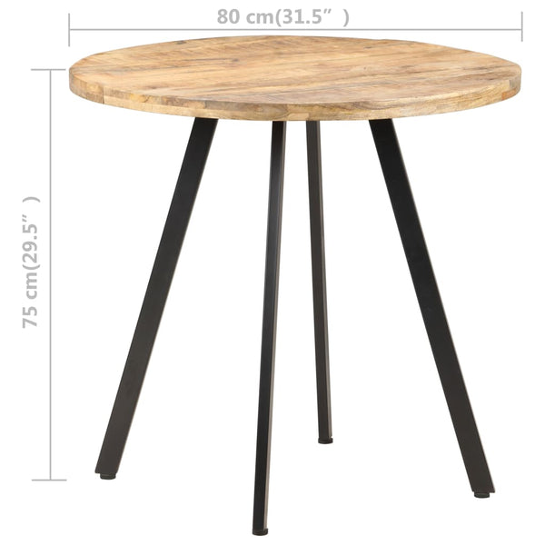 Esstisch Mangoholz 80 cm