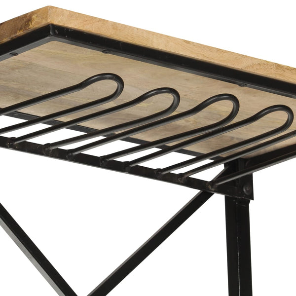 Weißer Traktor Weinschrank aus Mangoholz