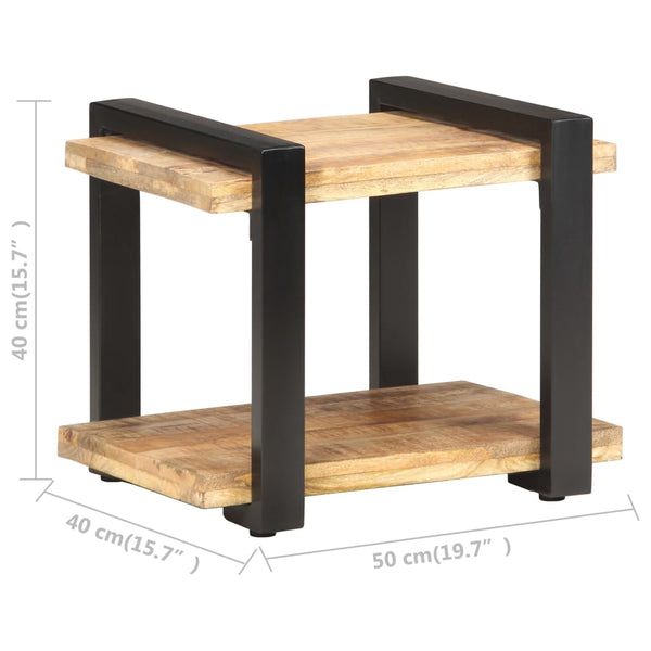 Nachttisch aus Mangoholz 50x40x40 cm