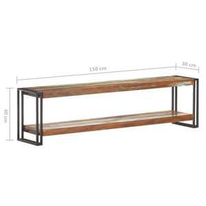 vidaXL Meuble TV 150x30x40 cm Bois massif recyclé
