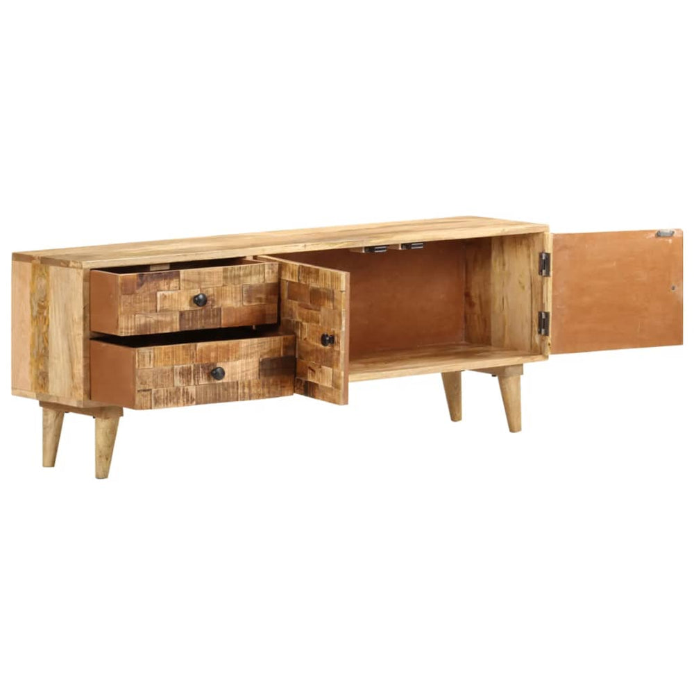 Meuble TV vidaXL 120x30x45 cm Bois de manguier massif