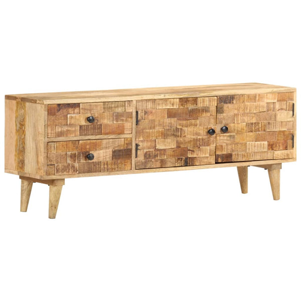 Meuble TV vidaXL 120x30x45 cm Bois de manguier massif