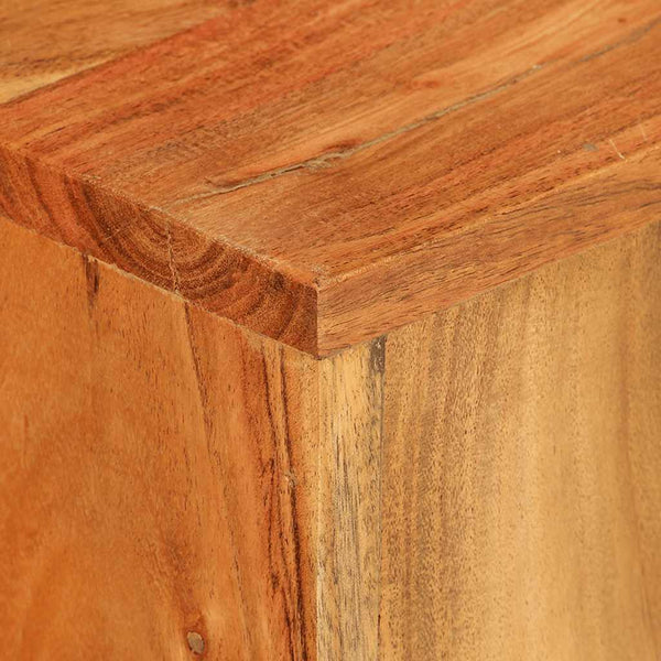 vidaXL Supports de plantes 2 pcs Bois d'acacia massif