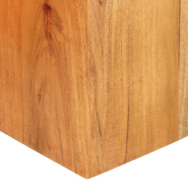 vidaXL Supports de plantes 2 pcs Bois d'acacia massif