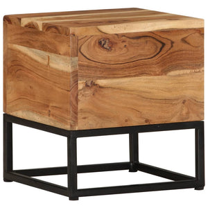 Akazie Beistelltisch 30x30 cm Massivholz