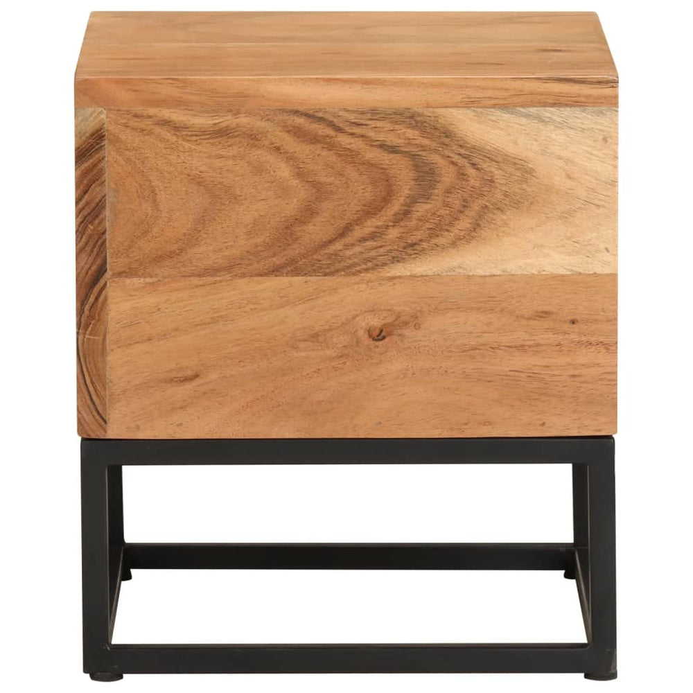 Akazie Beistelltisch 30x30 cm Massivholz