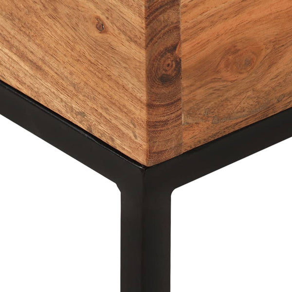 Akazie Beistelltisch 30x30 cm Massivholz