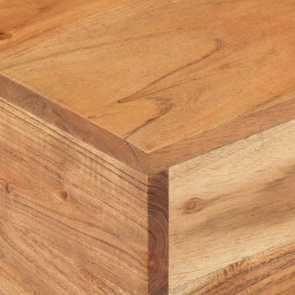 Akazie Beistelltisch 30x30 cm Massivholz