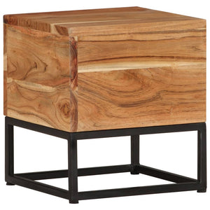 Akazie Beistelltisch 30x30 cm Massivholz