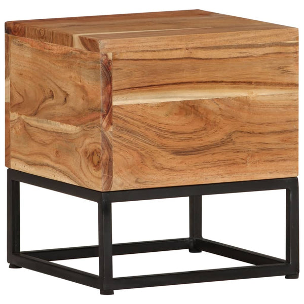 Akazie Beistelltisch 30x30 cm Massivholz