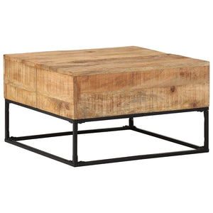 Couchtisch aus rauem Mangoholz, 68x68 cm
