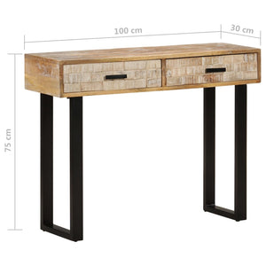 Konsolentisch Mango Massivholz 100 cm