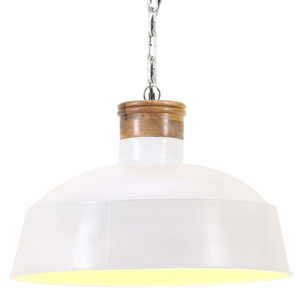 Hängelampe Industriestil Weiß 58cm E27