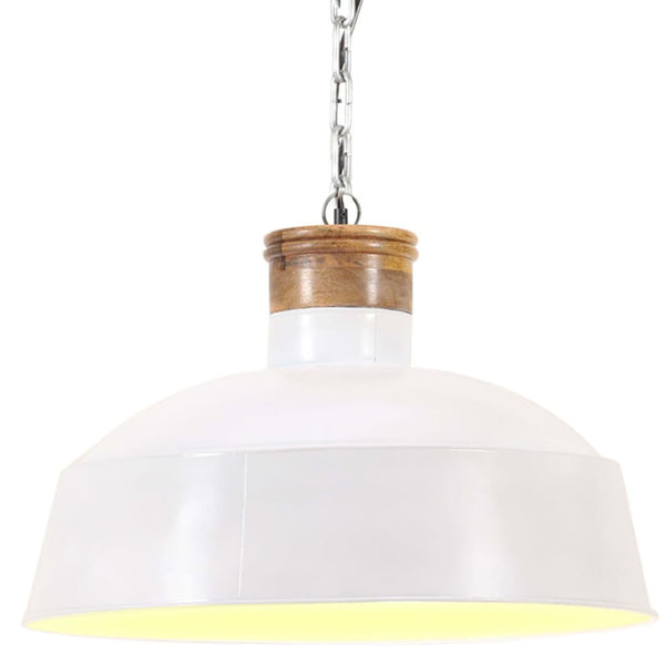 Hängelampe Industriestil Weiß 58cm E27