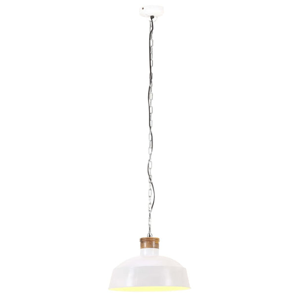Hängelampe Industriestil Weiß 58cm E27