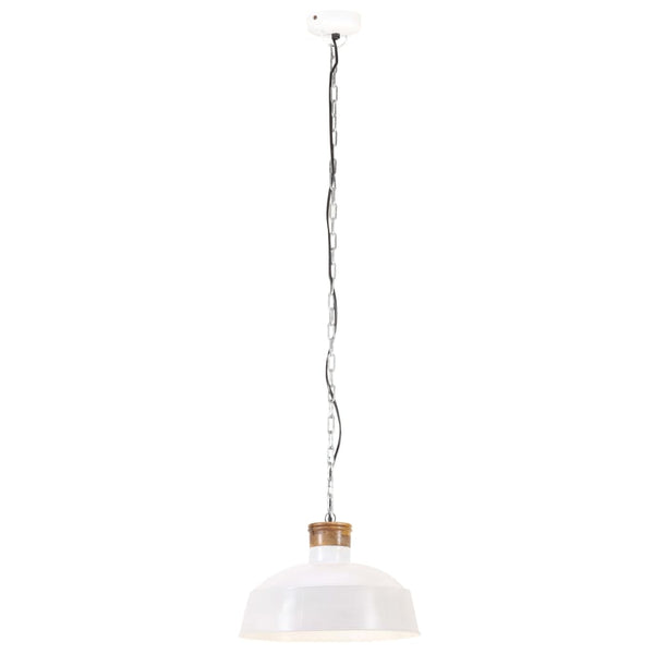 Hängelampe Industriestil Weiß 58cm E27