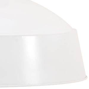 Hängelampe Industriestil Weiß 58cm E27