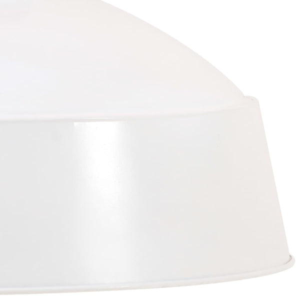 Hängelampe Industriestil Weiß 58cm E27