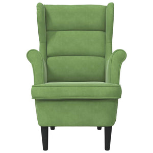vidaXL Armchair Light Green Velvet