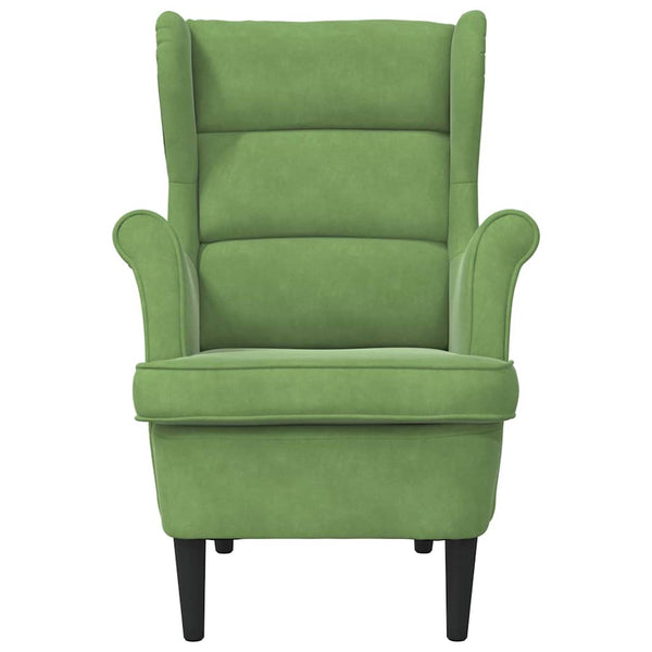 vidaXL Armchair Light Green Velvet