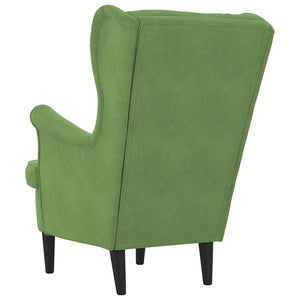 vidaXL Armchair Light Green Velvet