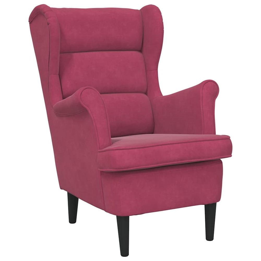 vidaXL Armchair Wine Red Velvet