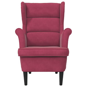 vidaXL Armchair Wine Red Velvet