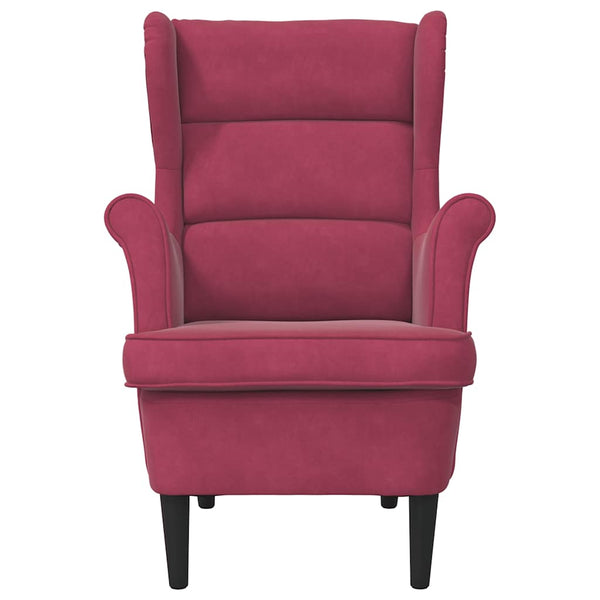 vidaXL Armchair Wine Red Velvet