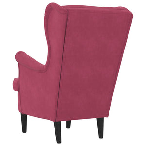 vidaXL Armchair Wine Red Velvet