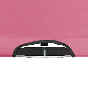 Doppelliege Klappbar Rosa Stahl