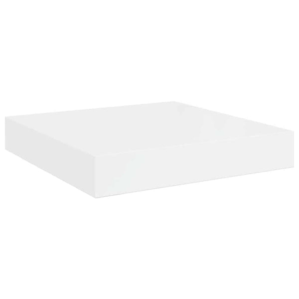 Schweberegal Weiß Hochglanz, 23 cm
