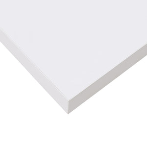 Schweberegal Weiß Hochglanz, 23 cm