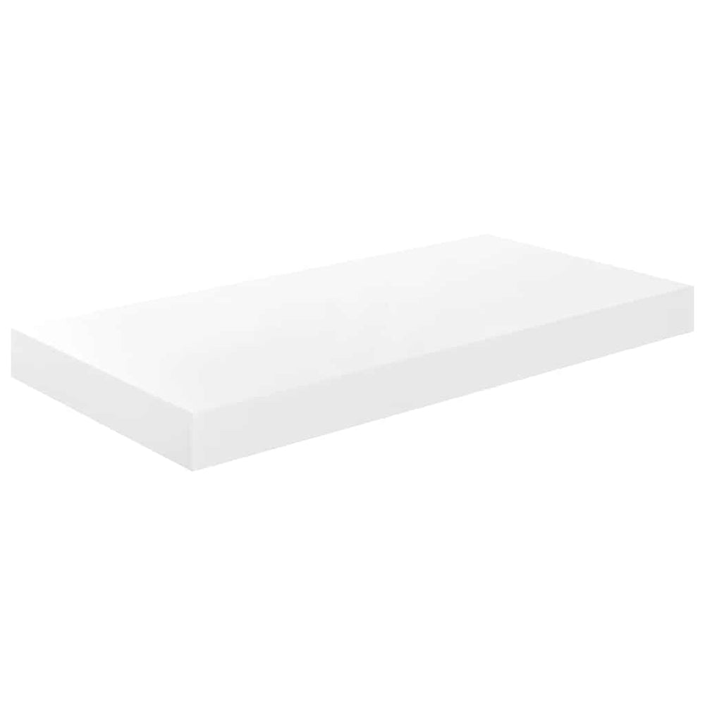 Weißes Hochglanz Schweberegal 50 cm