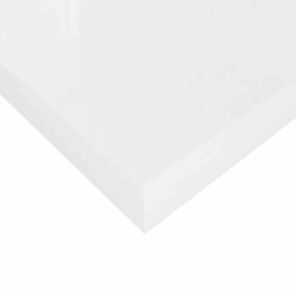 Weißes Hochglanz Schweberegal 50 cm