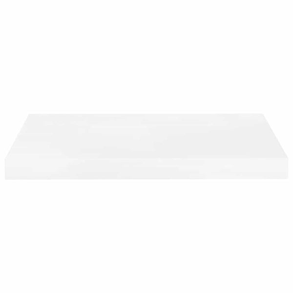 Weiße Schweberegale, 4er Set, 50cm