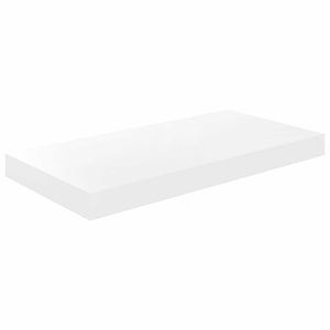 Weiße Schweberegale, 4er Set, 50cm