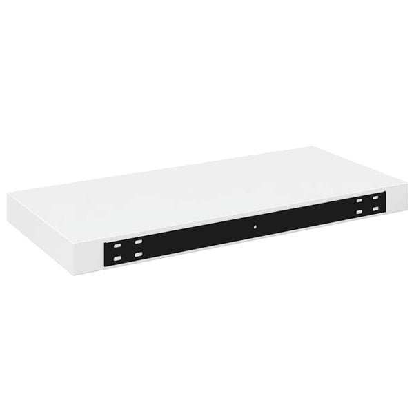 Weiße Schweberegale, 4er Set, 50cm