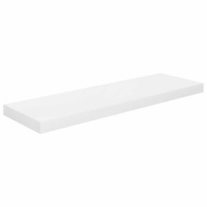 Schweberegale, 4er Set, Weiß Hochglanz, 80cm