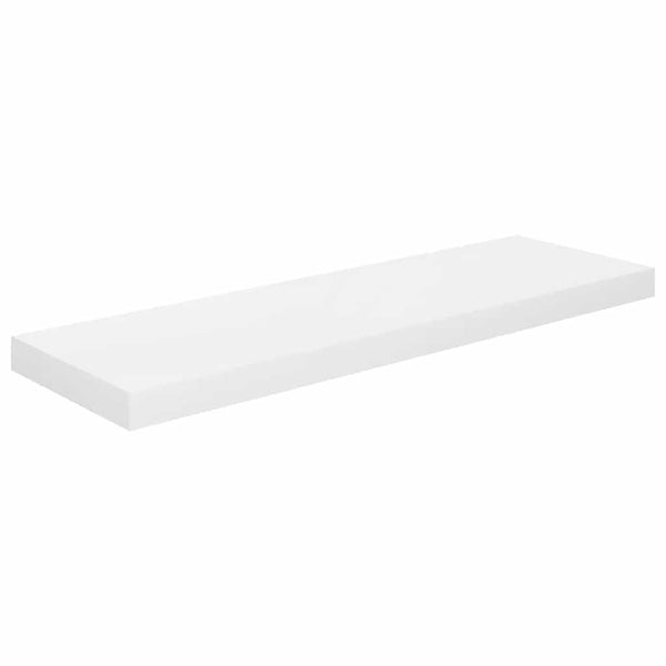 Schweberegale, 4er Set, Weiß Hochglanz, 80cm