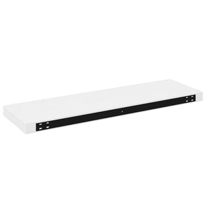 Schweberegale, 4er Set, Weiß Hochglanz, 80cm