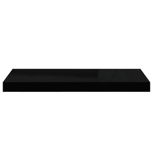 Schweberegal Schwarz Hochglanz 60 cm