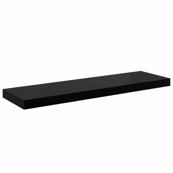 Schwarz Hochglanz Schweberegal 80 cm
