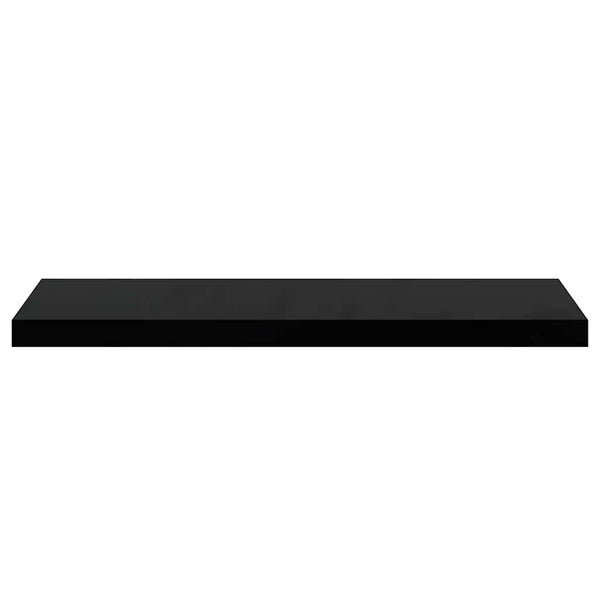 Schwarz Hochglanz Schweberegal 80 cm