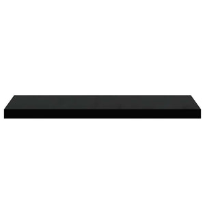 Schweberegale Schwarz Hochglanz, 2er Set