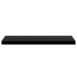 Schweberegale Schwarz Hochglanz, 4er Set