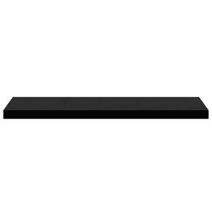 Schweberegale, 2er Set, Hochglanz Schwarz, 90cm