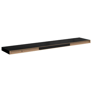 Schweberegal Schwarz Hochglanz 120cm