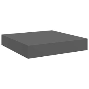Hochglanz Grau Schweberegal, 23 cm