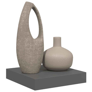Hochglanz Grau Schweberegal, 23 cm