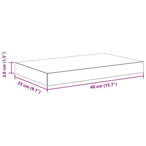 Schweberegale Grau Hochglanz, 2er Set